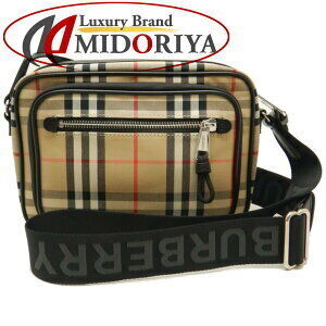 Burberry Check Leather Crossbody Bag Archive Beige
